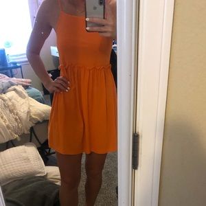 ASOS orange mini dress :)